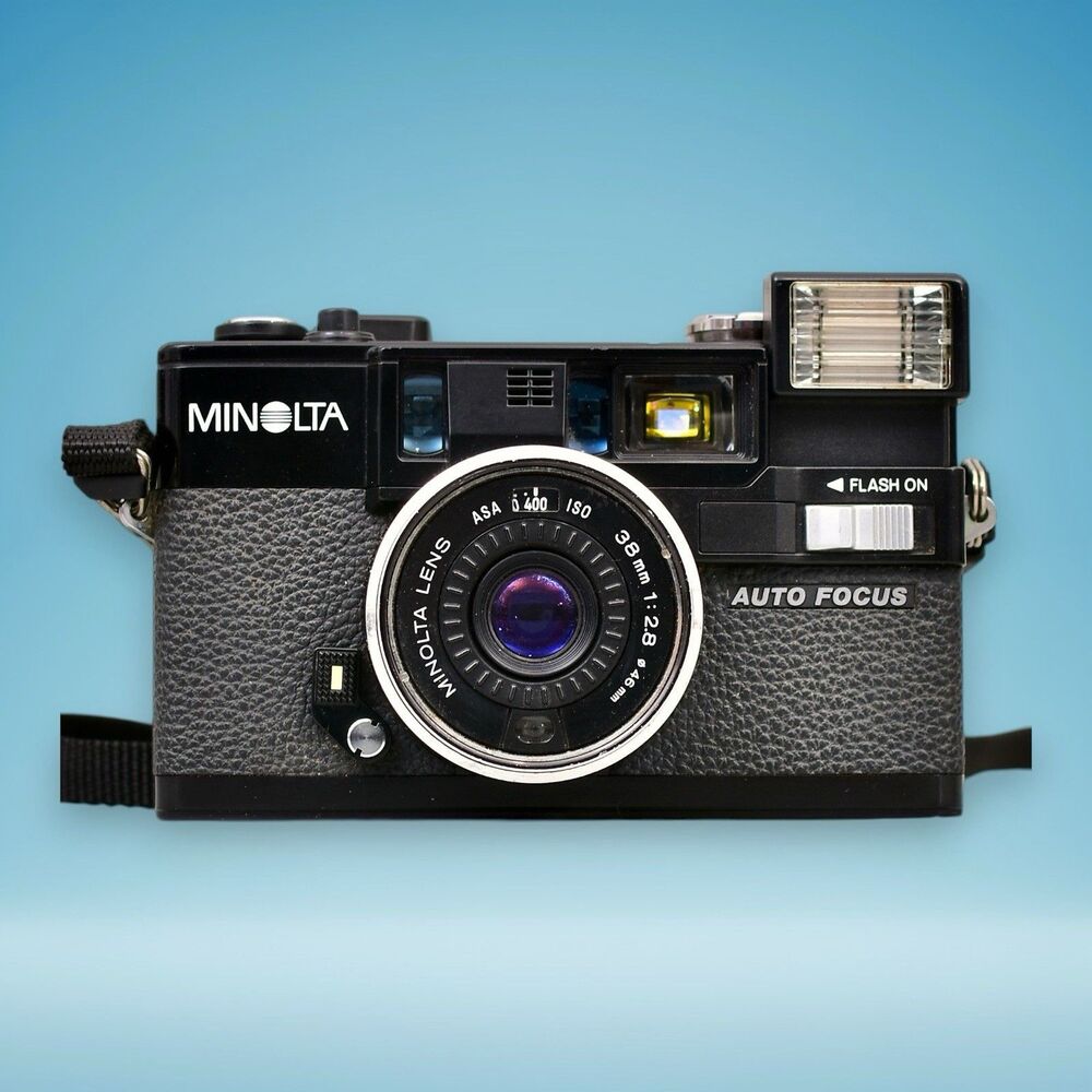 Vintage Retro Konica Minolta Hi-Matic AF2 35mm Film Camera Original Strap